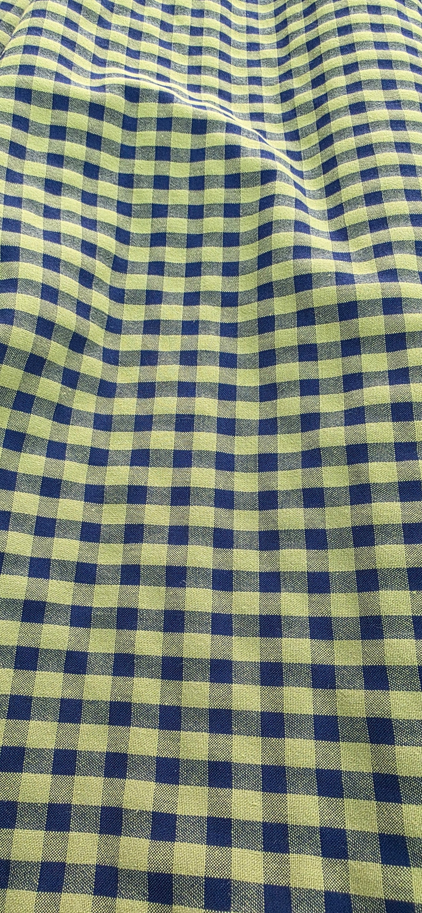 Vichy Seersucker Amarillo / Azul