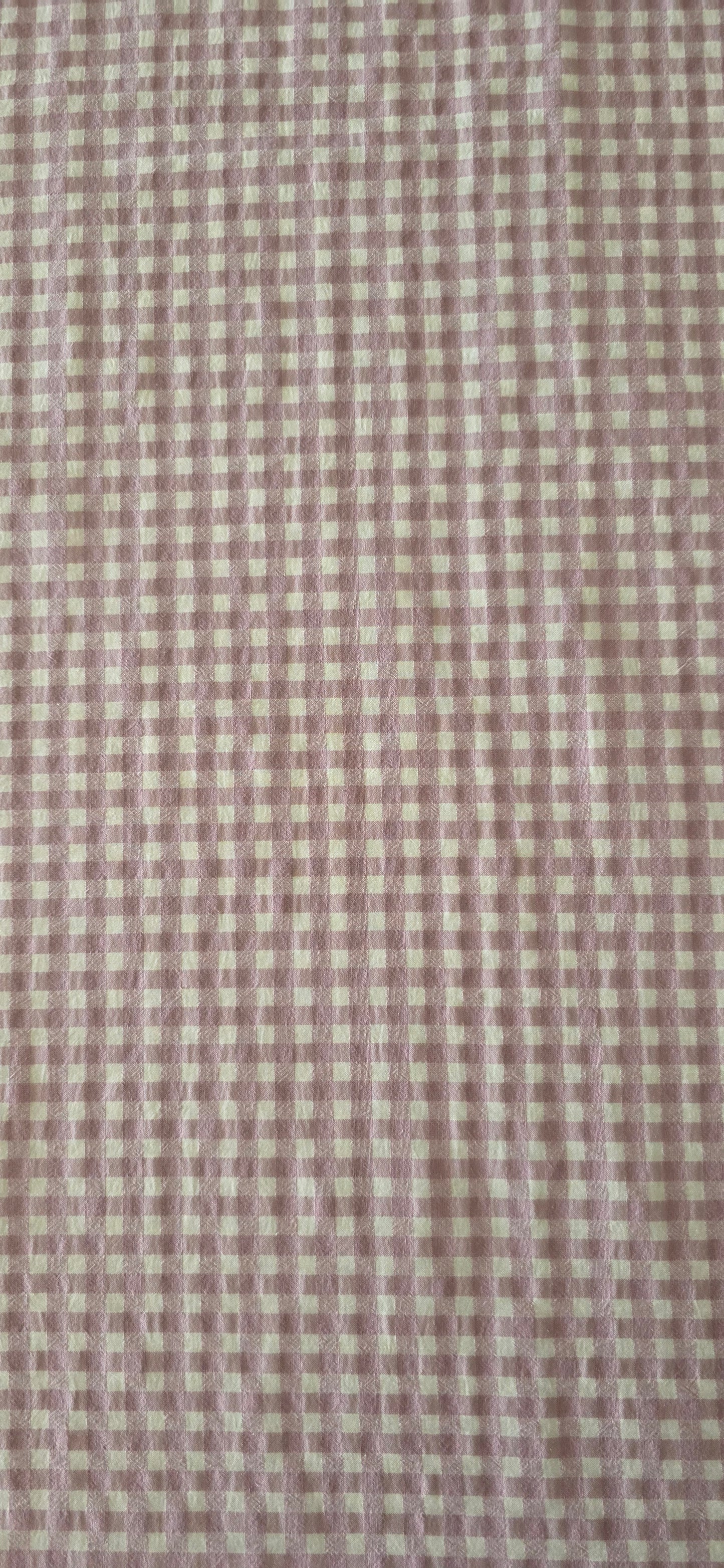 Vichy Seersucker Rosa Pastel