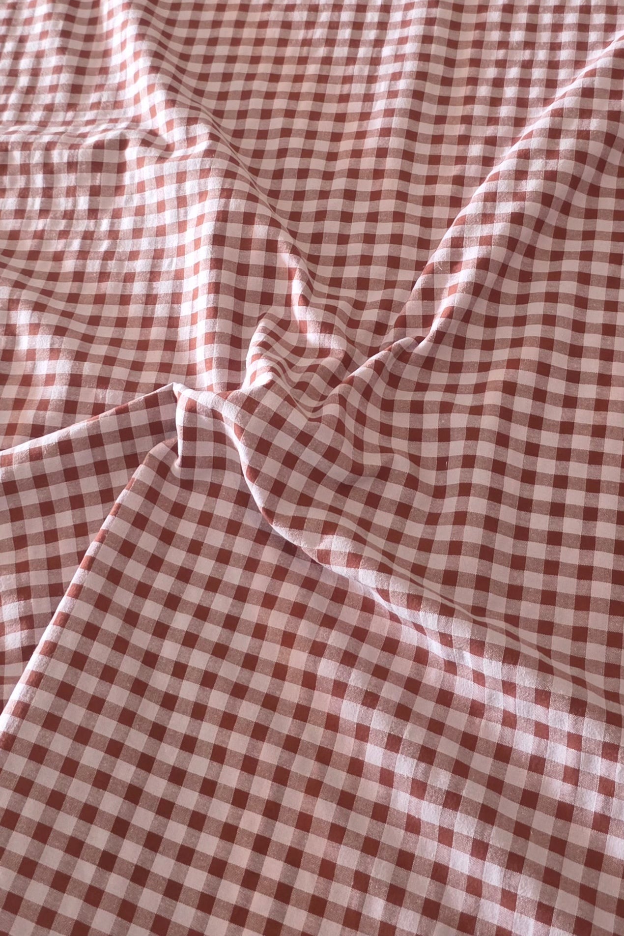 Vichy Seersucker Rosa / Marrón