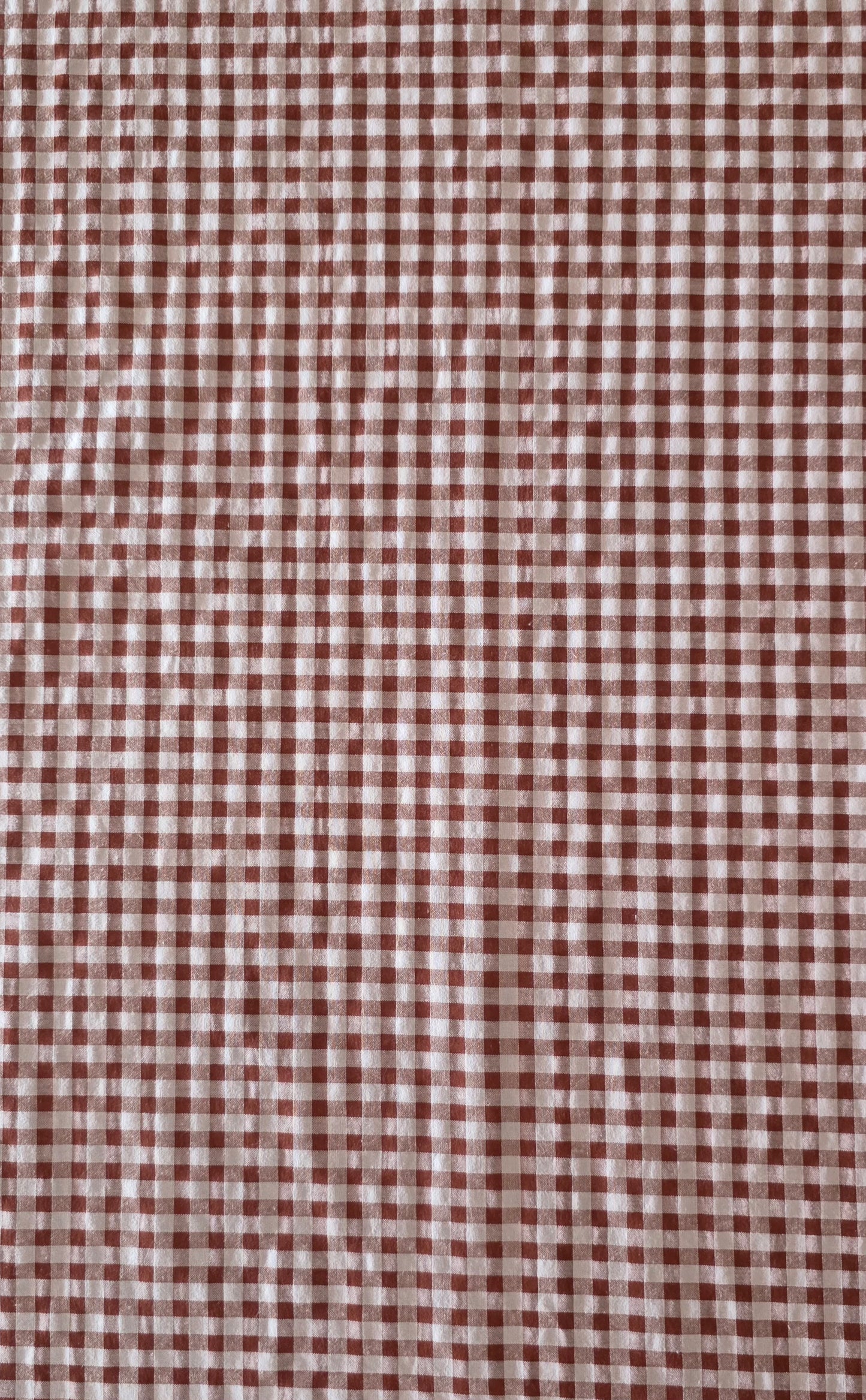 Vichy Seersucker Rosa / Marrón